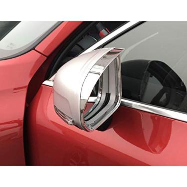 Imagem de JIERS Para Volvo XC60 2018-2020, adesivo ABS cromado para retrovisor de carro, capa de chuva, sobrancelha, capa de placa de chuva, acessórios automotivos