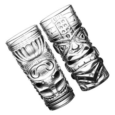 Imagem de CIYODO 2 Unidades de coquetel copos transparentes de chá gelado tiki canecas de café copos de coquetel de água decorativo taças de vinho Vidro xícara de café de bebida