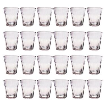 Imagem de Jogo 24 Copos Shot Vidro Tequila Cachaça Vodka Dose 45ml Bar