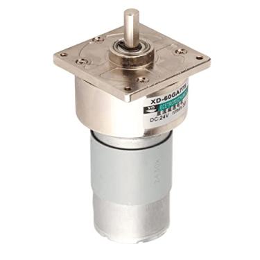 Imagem de Motor De Engrenagem, DC 12V/24V 35W Mini Motor De Engrenagem DC Metal Velocidade Ajustável Grande Motor De Torque CW/CCW(24V 30rpm)