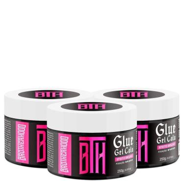 Imagem de Kit 03 Gel Cola Incolor Glue Bth 250G