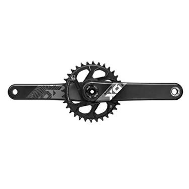 Imagem de SRAM Unisex Crank X01 Eagle Fat Bike 4" 12S W Suporte Direto 30T X-Sync 2 Correntes (Copos Dub/Rolamentos Não Incluídos) Manivela, Preto, 175 mm