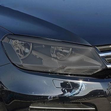 Imagem de LAVIYE Farol do carro Restauração de película protetora resistente a riscos adesivo TPU preto transparente, para olkswagen VW Touareg 7P CR 2011 - o momento