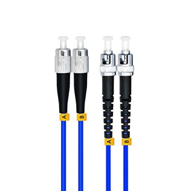 Imagem de Jeirdus 20M FC para ST Cabo de Fibra Óptica Duplo blindado 9/125 SM Cabo de Fibra Óptica Jumper Singlemode 20 metros 20 metros FC-ST