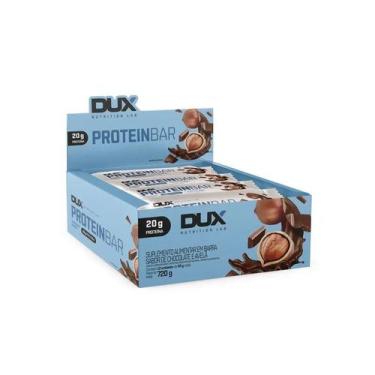 Imagem de Barra De Proteína Dux Protein Bar Sabor Chocolate E Avelã 12 Unidades