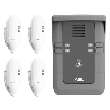 Imagem de Kit Porteiro Coletivo 4 Pontos S500 Agl