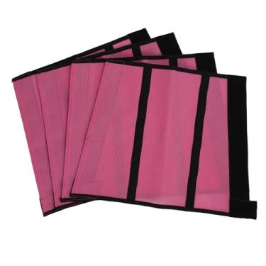 Imagem de Botas de Mosca de Cavalo, Leggings de Mosca de Cavalo Proteção de Perna Malha Fina Respirável para Pasto de Cavalo (Rosa vermelha)