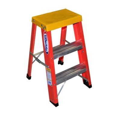 Imagem de Escada Banqueta 60cm Fibra de Vidro com 2 Degraus e 1 Patamar WBertolo