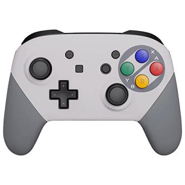 Imagem de eXtremeRate Cabo de placa traseira estilo europeu clássico para controle Nintendo Switch Pro, cinza, plástico ABS, FRT103