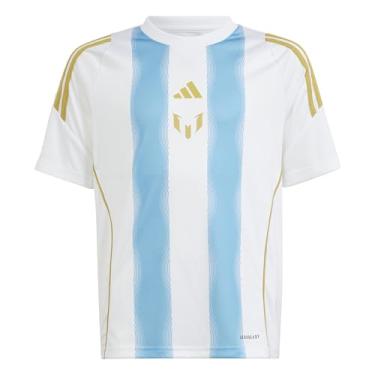 Imagem de Camisa Adidas Messi Treino Juvenil Branca e Azul