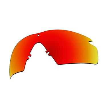 Imagem de EZReplace Lentes de reposição para óculos de sol Oakley Si Ballistic M Frame 2.0 (lentes polarizadas) - Armação Oakley Si Ballistic M Frame 2.0 (vermelho fogo)