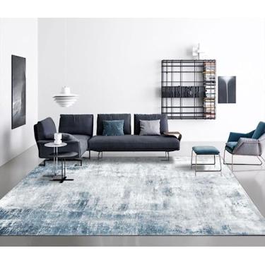 Imagem de OMERAI Tapete lavável, 1,8 m x 2,5 m, abstrato, lavável à máquina, tapetes para sala de estar, ultrafino, antiderrapante, resistente a manchas, tapete moderno para quarto, sala de jantar, escritório