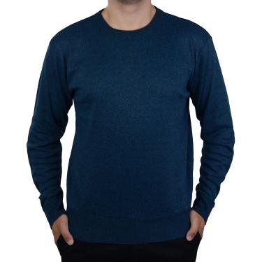 Imagem de Blusa Masculina Broken Rules Sueter Tricot Azul - 590160