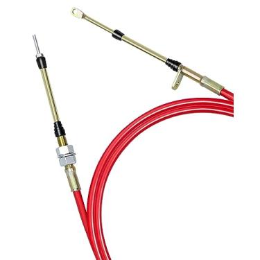 Imagem de 80833 Cabo de câmbio adequado para alavanca de câmbio de transmissão B&M com extremidade de ilhó, cabo de câmbio de transmissão automática de 1,5 m de comprimento AF72-1002 BMM-80833 0,375 polegadas