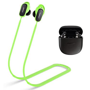 Imagem de WOFRO Alça antiperda para Bose QuietComfort Earbuds II e novo Bose QuietComfort Ultra (2023), acessórios esportivos de silicone macio compatíveis com os novos fones de ouvido Bose QC 3 cordões de