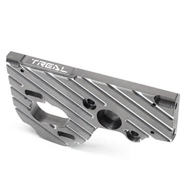 Imagem de TREAL SCX10 Pro Motor Mount Plate Aluminum 7075 Upgrades for 1/10 SCX10 PRO 4WD Kit(Gray)
