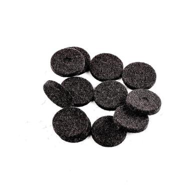 Imagem de Feltro Roldanas Instrumentos Preto (12 Peças) Spirit FW-BLK [F035]