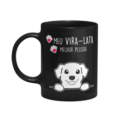 Imagem de Caneca Dog - Meu Vira-lata branco, melhor pessoa! M2