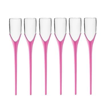 Imagem de Kit 6 Taças Beach 210ml Rosa Pink Boccatti Espumante Praia