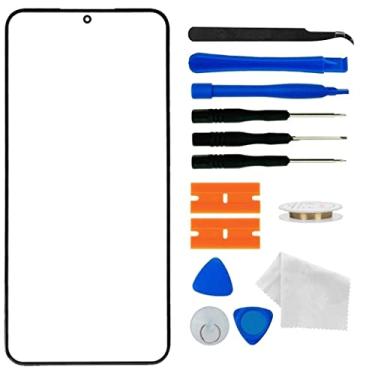 Imagem de Substituição de tela original do Galaxy S24 AI, kit de reparo de substituição de tela de vidro da lente externa frontal para Samsung Galaxy S24 Series (16 cm - preto)