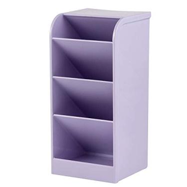 Imagem de Organizador Diagonal Lilás Pastel Selado – Porta Documentos Compacto, Resistente e Mode...