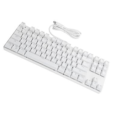 Imagem de Teclado, Teclado Mecânico Com Fio Estável Confortável e Conveniente para Jogos Em Casa para Escritório