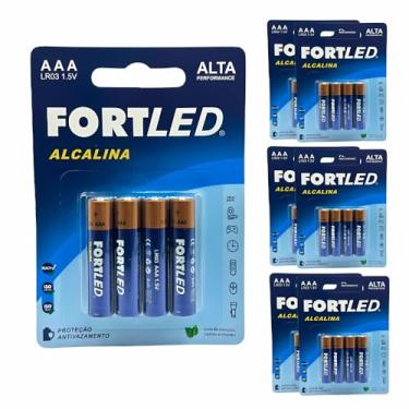 Imagem de Pilha Alcalina AAA de Alta Performance 24 Unidades - FORTLED