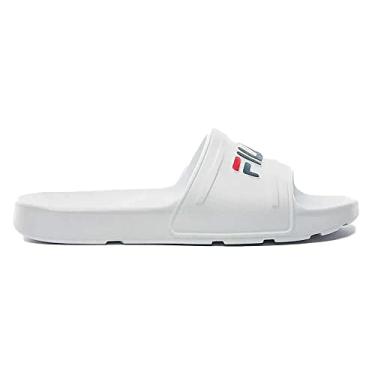 Imagem de Chinelo Fila Sleek Slide Masculino - Branco e Marinho