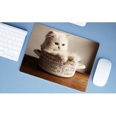 Imagem de Mouse Pad Emborrachado Personalizado Gatos Cat Felino - Deluzz, Grande