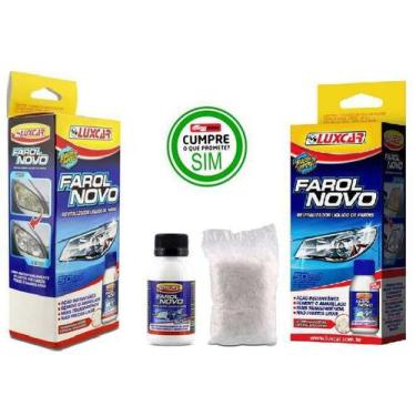 Imagem de Kit 2 Revitalizador Líquido -  Farol Novo Luxcar 50 ml, Branco, Revita