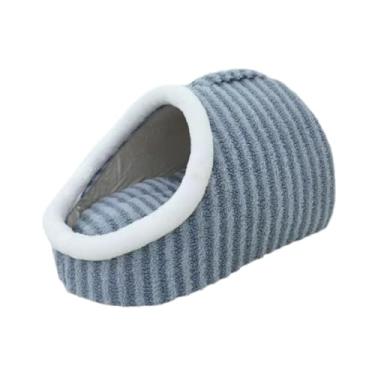 Imagem de Generic Pet Cat Dog House Cat Nest Cama de canil confortável e macia Cama de cachorro para gatinhos Inverno Piso para cães de pequeno e médio porte Filhote de, Azul
