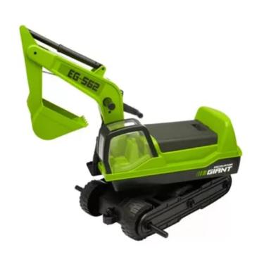 Imagem de "Trator Escavadeira Infantil Gigante Escavator da Roma: robusto e divertido, ideal para crianças. Com design realista, oferece horas de diversão. Estimula a coordenação e criatividade dos pequenos."