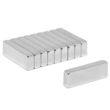 Imagem de 30Un. Imã Permanente De Neodímio Retangular 12x4x2mm - N35 - Neoimp