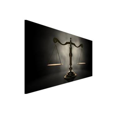 Imagem de Quadro Decorativo Grande Sala 100x50 Balança da Justiça Advocacia Quad