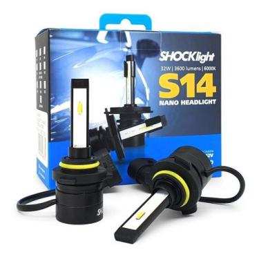 Imagem de Lâmpada Super Led Mini Headlight Nano S14 Hb3/Hb4 Shocklight