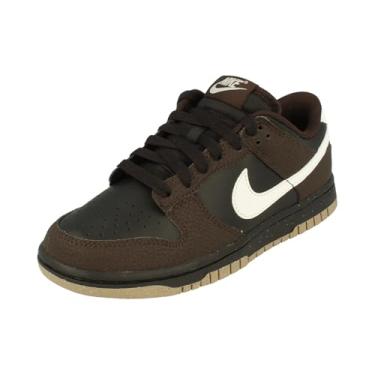 Imagem de Nike Tênis feminino Dunk Low, Preto/Branco Summit/Marrom Veludo, 37