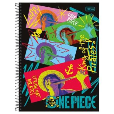 Imagem de Caderno One Piece Pirata Capa Dura Espiral 1 Matéria Escolar
