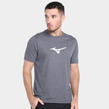 Imagem de Camiseta Mizuno Lifestile Masculino, Grafite, M