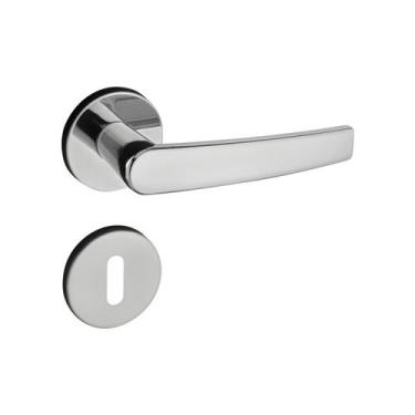 Imagem de Fechadura 401 com Roseta Cromo Acetinado Interna - Pado