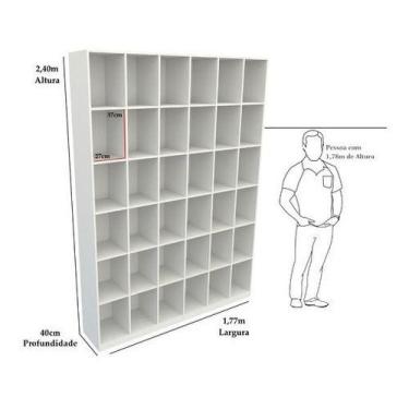 Imagem de Armário Colmeia M19 Closet Lojas Roupas Expositor Mdp - VETORIAL MÓVEI