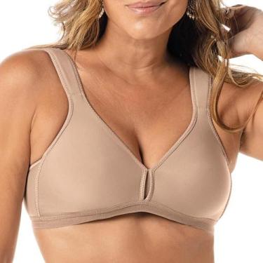 Imagem de Sutiã Sustentação Alta Compressão DeMillus 61004 Alças Espumadas, 46, 