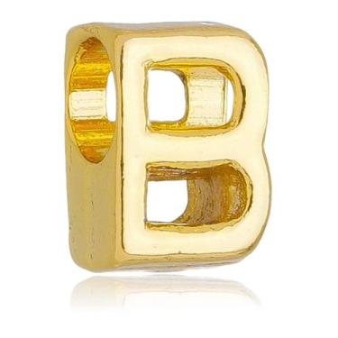 Imagem de Berloque Letra B Separador Banhado a Ouro 18k - Work Semijoias