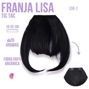 Imagem de Franja Falsa Aplique Tic Tac De Fibra Organica Premium - Importada - S