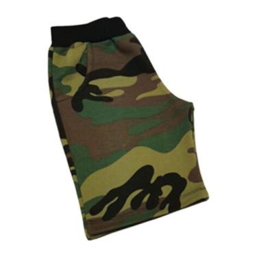 Imagem de Bermuda Moletom Infantil Juvenil Masculina Menino Shorts com Bolso - R
