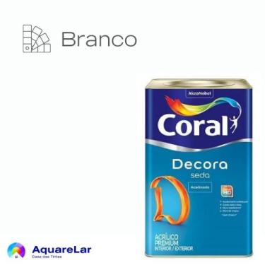 Imagem de Decora Seda Coral Acetinado 18L, BRANCO