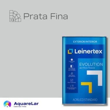 Imagem de Evolution Acrílico Leinertex Fosco 18L, PRATA FINA