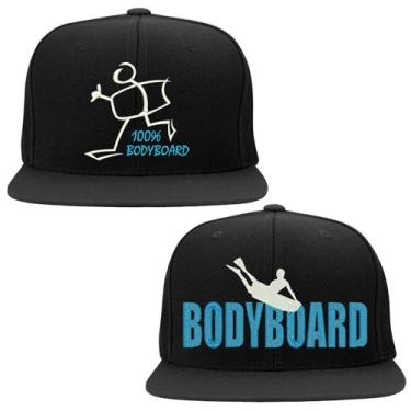 Imagem de Kit 2 Bonés Bordados - BodyBoard BodyBoarding - HIPERCAP