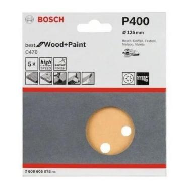Imagem de Disco de Lixa Auto Colante G400 125mm C/5 Bosch Roto-orbital