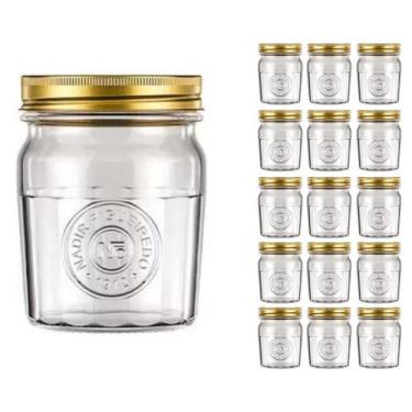 Imagem de Pote Vidro 500ml Americado Cereal Retro Vintage Bolacha 15Un - NADIR F