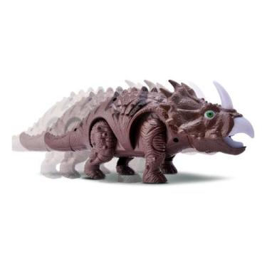 Imagem de Dinossauro  Triceratops  C/ Som Luz E Movimento Anda Bee Toys